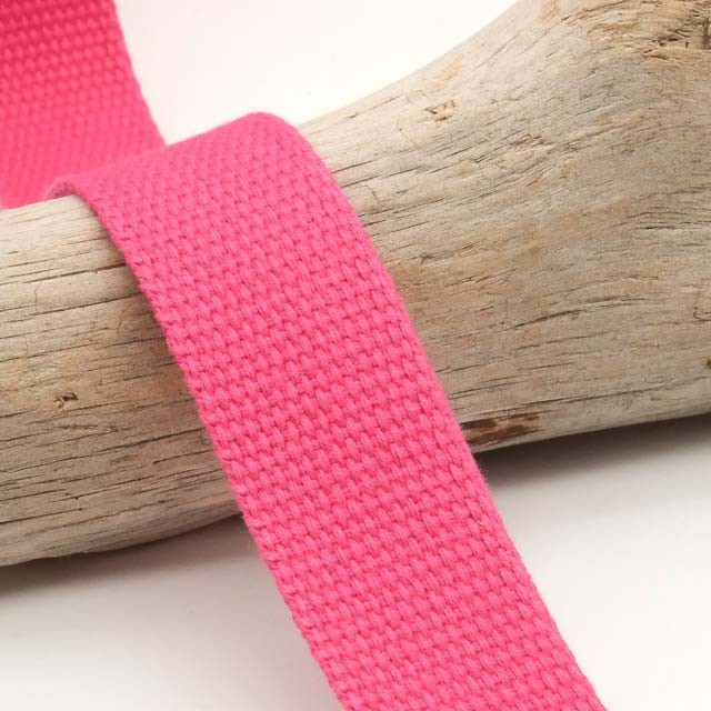 30mm Fuchsia Pink Cotton Webbing - Maison Klem